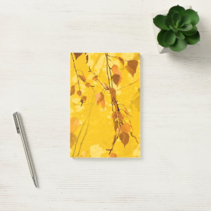 Herbstblätter 3 post-it klebezettel