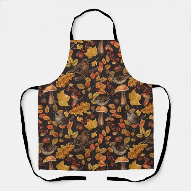 Herbstblätter, Beeren, Pilze und Früchte Schürze (Vorderseite)