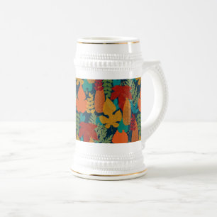 Herbstblätter Bierglas