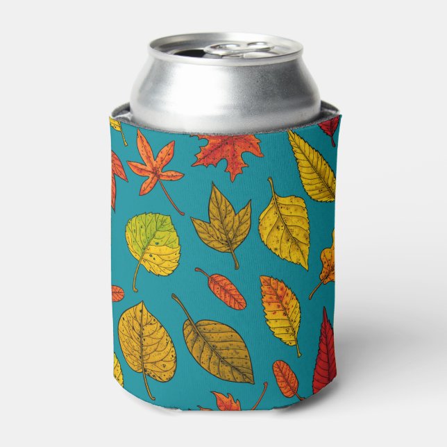 Herbstblätter Dosenkühler (Kanne Vorderseite)
