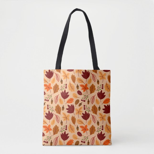 Herbstblätter, einfache kindliche nahtlose Muster. Tasche (Vorderseite)