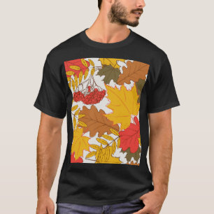 Herbstblätter, einfache, nahtlose Muster T-Shirt