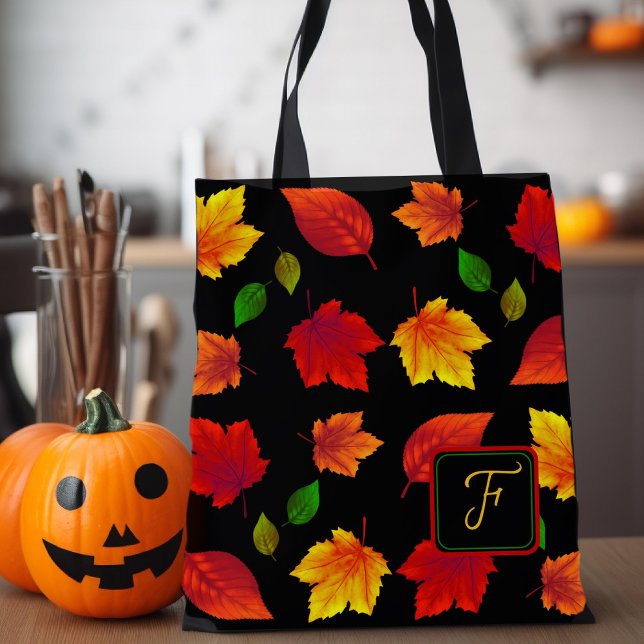 Herbstblätter Einzelne Initiale Saisonale Tasche (Von Creator hochgeladen)