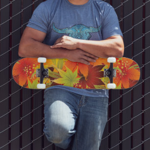Herbstblätter-Erntedank-Bandana Skateboard
