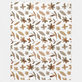 Herbstblätter fallen in warmen Winter Gemütliche B Fleecedecke