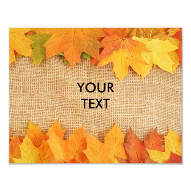 Herbstblätter Fotodruck (Vorne)