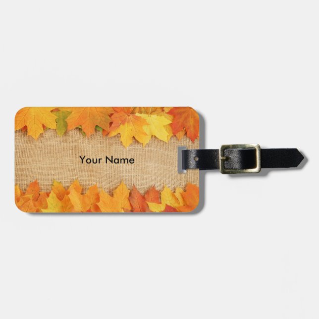 Herbstblätter Gepäckanhänger (Vorderseite horizontal)