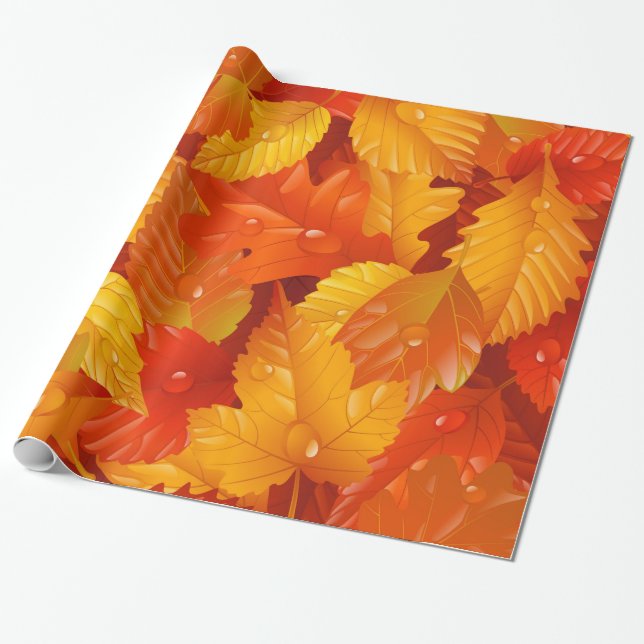 Herbstblätter Geschenkpapier (Ungerollt)