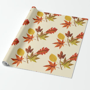 Herbstblätter  geschenkpapier