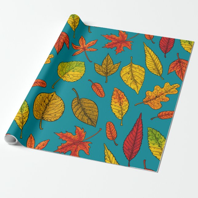 Herbstblätter Geschenkpapier (Ungerollt)