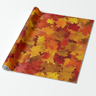 Herbstblätter  geschenkpapier