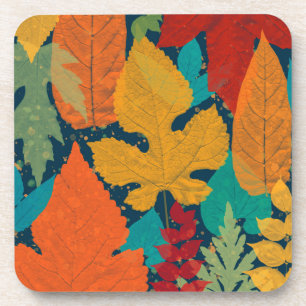 Herbstblätter Getränkeuntersetzer