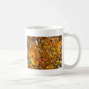 Herbstblätter Gold Geschenke Bekleidung Sammelobje Kaffeetasse