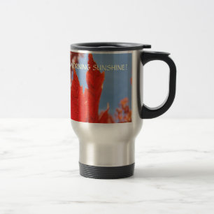 Herbstblätter Guten Morgen Sonnenschein! Kaffeetas Reisebecher