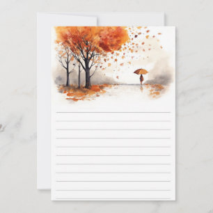 Herbstblätter Hardcover-Notizbuch Herbstwald Jou Einladung