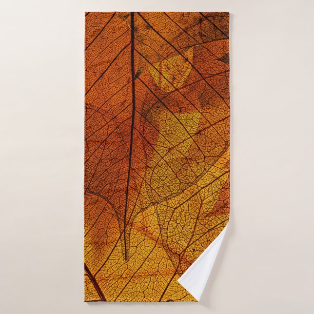 Herbstblätter im Detail Herbst,Hintergrund,Beaut Badehandtuch (Badehandtuch)