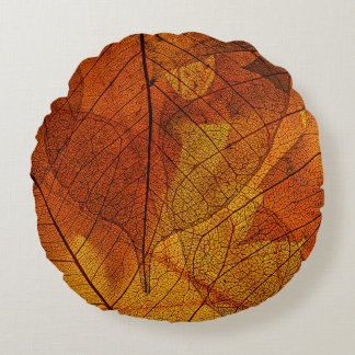 Herbstblätter im Detail Herbst,Hintergrund,Beaut Rundes Kissen
