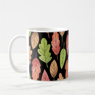 Herbstblätter in Aquarellfarben: nahtloses Muster Kaffeetasse