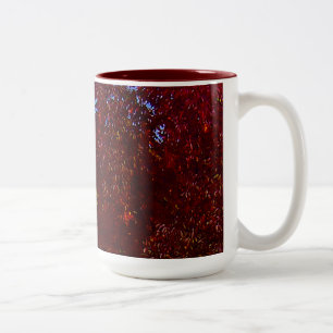 Herbstblätter in Gelb und Lila, ZSSPG Zweifarbige Tasse