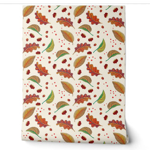 Herbstblätter, Kastanien, Haselnüsse und Berries F Tapete