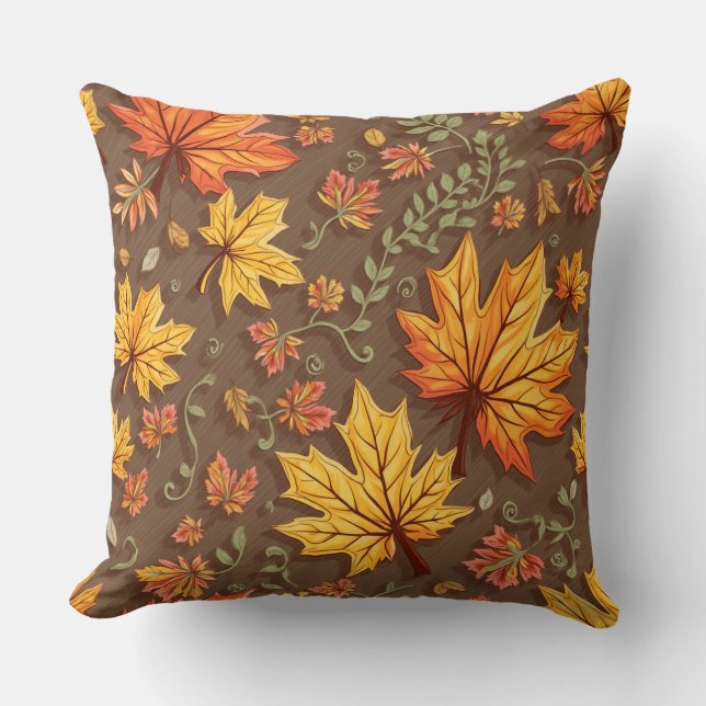 Herbstblätter Kissen Kissen Kissen. (Vorderseite)