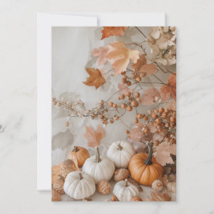 Herbstblätter & kleine Ärmel   Gemütlicher Herbst Einladung