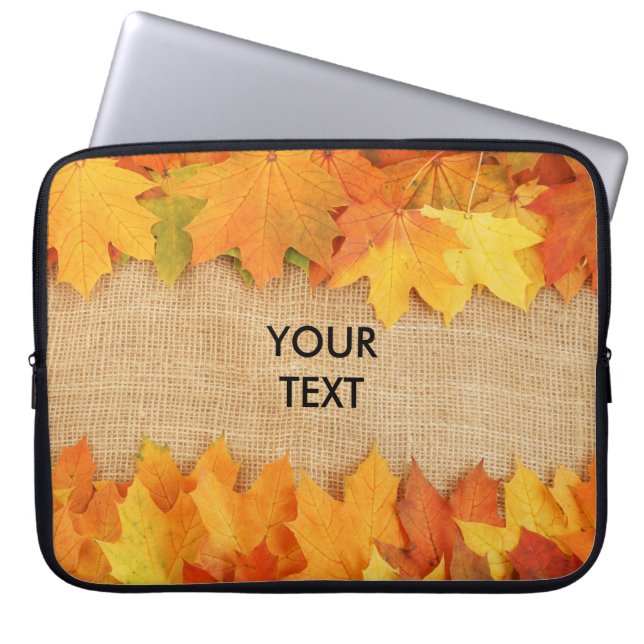 Herbstblätter Laptopschutzhülle (Vorderseite)
