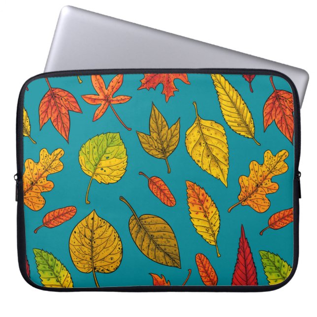 Herbstblätter Laptopschutzhülle (Vorderseite)