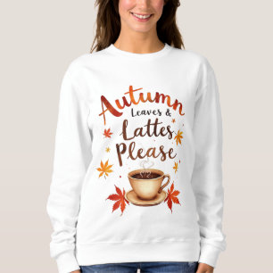 Herbstblätter & Lattes bitte – Wasserfarbe Cozy Sweatshirt