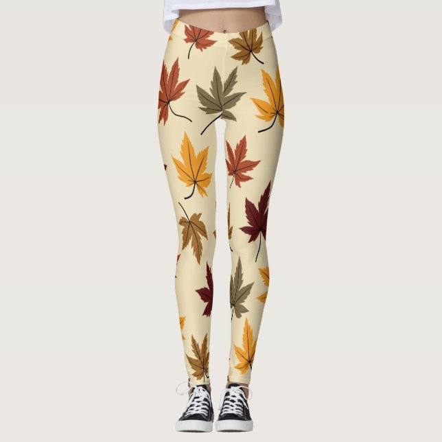 Herbstblätter Leggings (Vorderseite)