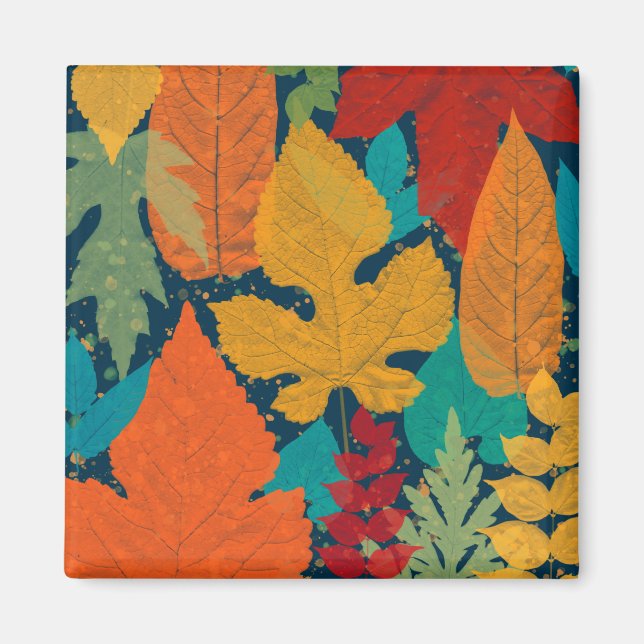 Herbstblätter Magnet (Vorne)