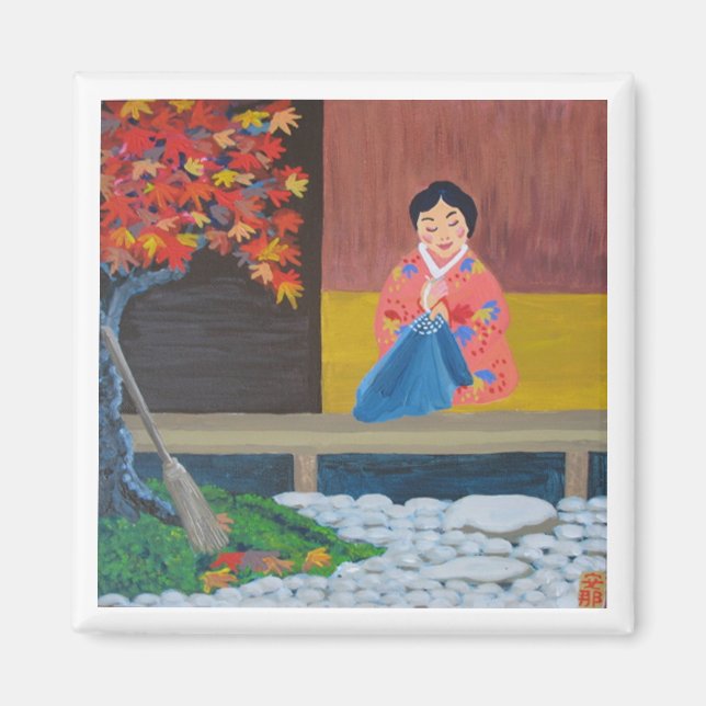 Herbstblätter Magnet (Vorne)