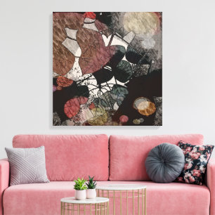 Herbstblätter Moderne Kunst Leinwanddruck
