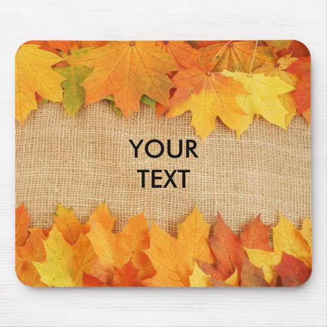 Herbstblätter Mousepad (Vorne)