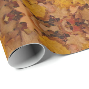 HERBSTBLÄTTER MUSTER GESCHENKPAPIER