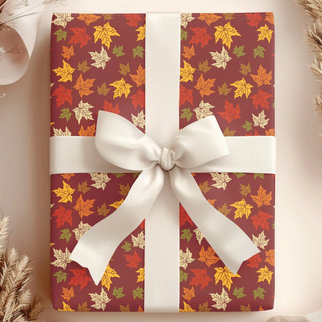 Herbstblätter-Muster Geschenkpapier (Von Creator hochgeladen)