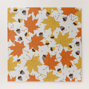 Herbstblätter, nahtloses Vintage-Design.