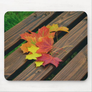 Herbstblätter, Natur, Ahorn-Blätter Mousepad