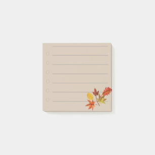 Herbstblätter  post-it klebezettel