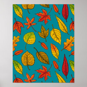 Herbstblätter Poster