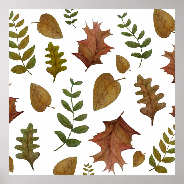 Herbstblätter Poster (Vorne)