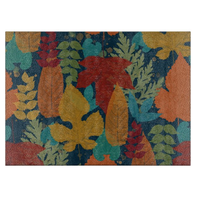 Herbstblätter Schneidebrett (Vorderseite)