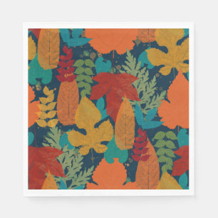 Herbstblätter Serviette
