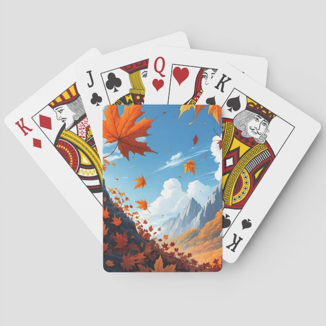 Herbstblätter Spielkarten (Rückseite)