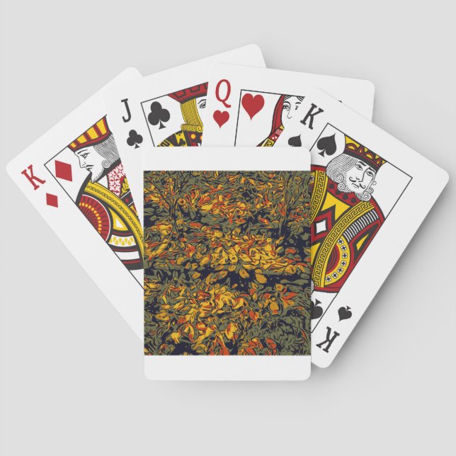 Herbstblätter Spielkarten (Rückseite)