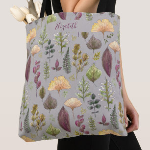 Herbstblätter-Tasche mit individuellem Namen in Gr Tasche