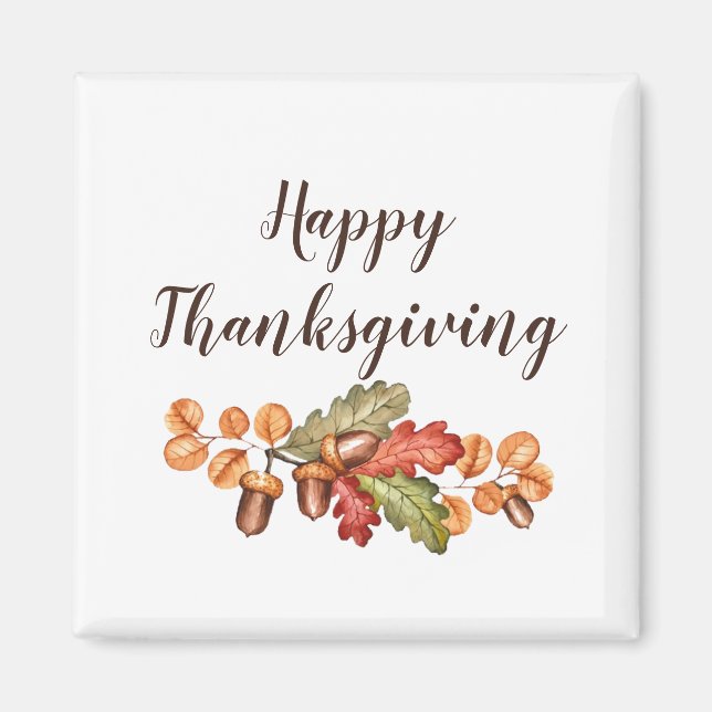 Herbstblätter und Akkorde nach Maß Magnet (Vorne)