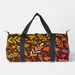Herbstblätter und Blume Duffle Bag