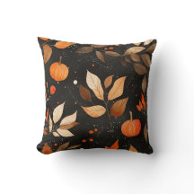 Herbstblätter und Pumpkins dekorative Kissen