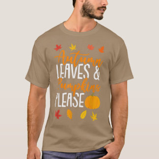 Herbstblätter und Pumpkins fallen bitte über 59 T-Shirt